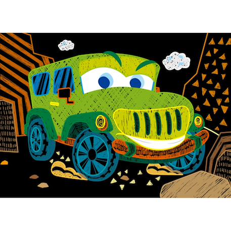 Art book à gratter mini a6 - voitures 15p Multicolor 3 - vertbaudet enfant 