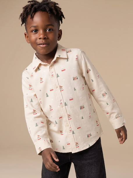 Chemise enfant garçon écru 1 - vertbaudet enfant 