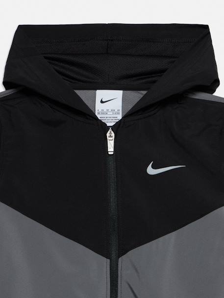 Ensemble 2 pièces gilet à capuche et bas Bleu foncé / ciel+Noir / gris foncé 8 - vertbaudet enfant 