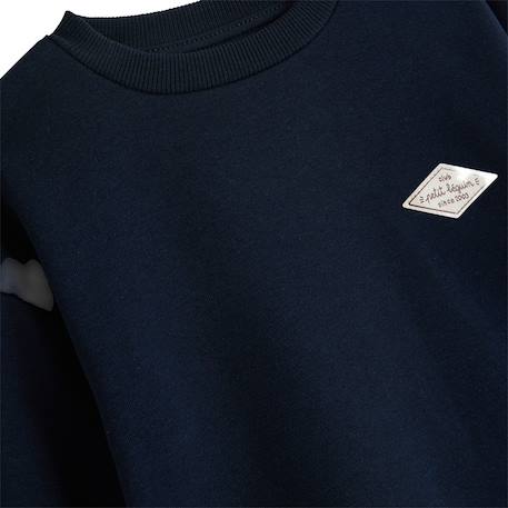 Sweat en molleton jules Bleu 4 - vertbaudet enfant 