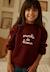 Sweat en molleton violette Rose 1 - vertbaudet enfant 