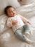 Brassière naissance manches longues cappuccino+écru+vert sauge 16 - vertbaudet enfant 