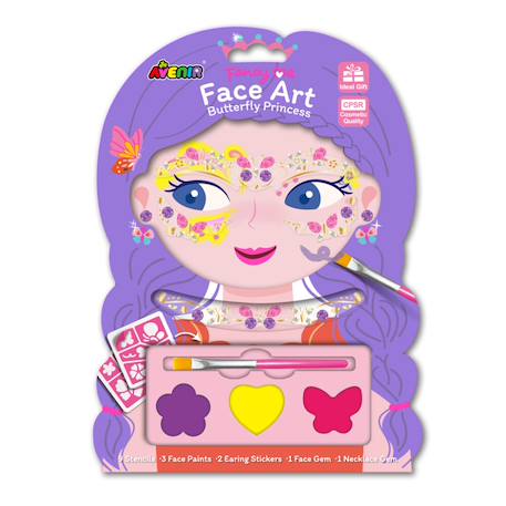 Art de visage - princesse des papillons Multicolor 1 - vertbaudet enfant 