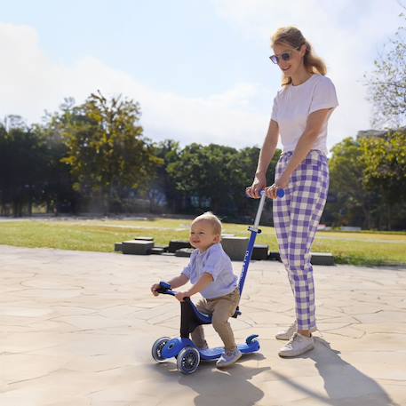 Trottinette évolutive go-up sporty lights Bleu cendré+Rose pastel+Vert menthe 2 - vertbaudet enfant 