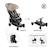 Poussette stroll•up 2en1 Gris+Noir+Taupe 18 - vertbaudet enfant 