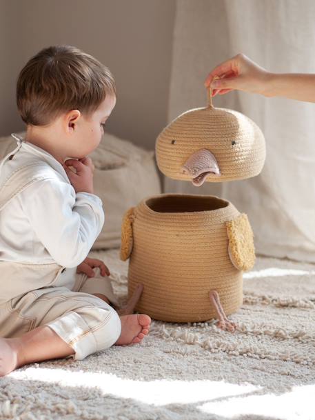 Panier charlie la poule Doré, rose, gris foncé 4 - vertbaudet enfant 