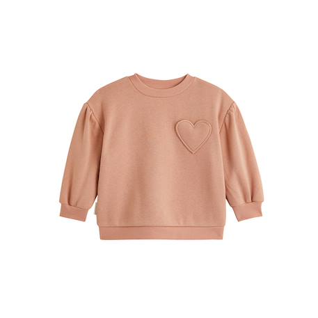 Sweat en molleton tulipe Rose 2 - vertbaudet enfant 