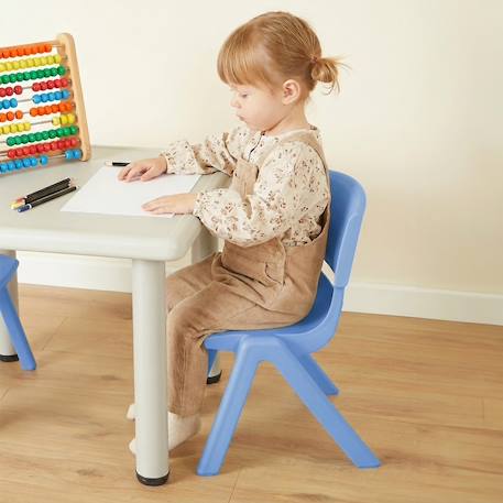 Table enfant avec 2 chaises Bleu et gris 5 - vertbaudet enfant 