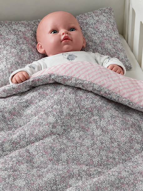 Couette + oreiller poupon en gaze de coton Fleurette+Marguerite+Retro Flower 7 - vertbaudet enfant 