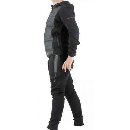 Ensemble de survêtement garçon en coton Gris, noir 4 - vertbaudet enfant 