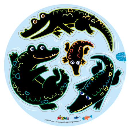 Gratte et pêche - jungle Multicolor 2 - vertbaudet enfant 