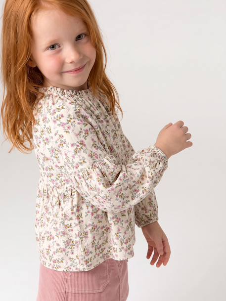 Blouse fille anthracite+vanille 7 - vertbaudet enfant 
