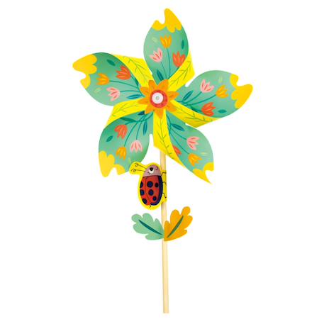 Créer des moulins à vent - fleurs Multicolor 3 - vertbaudet enfant 