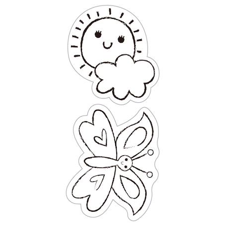 Art de la fenêtre - jardin de papillons Multicolor 4 - vertbaudet enfant 