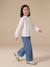 Chemise file gaze de coton imprimée personnalisable blanc imprimé+bleu chambray+doré+écru+mauve 23 - vertbaudet enfant 