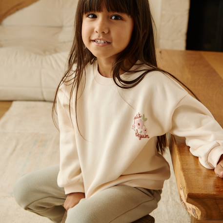 Sweat en molleton marguerite Ecru 5 - vertbaudet enfant 