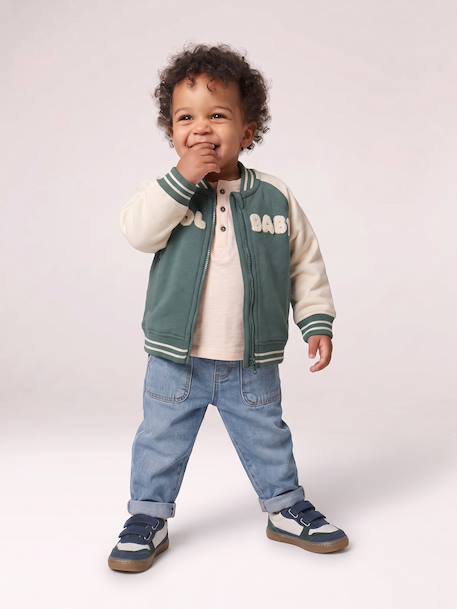 Teddy zippé bébé garçon vert émeraude 8 - vertbaudet enfant 