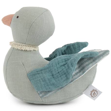 Peluche canard, 20 cm en lin et coton canard 2 - vertbaudet enfant 