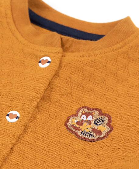 Robe manches longues bébé fille Jaune ocre 3 - vertbaudet enfant 