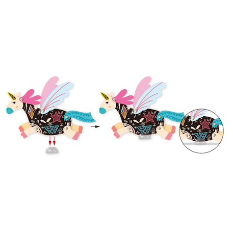 Poupée à gratter articulée - licorne Pink 4 - vertbaudet enfant 