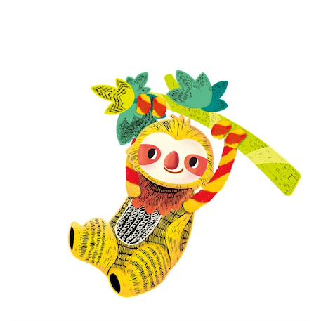 Art à gratter avec fils chenille - paresseux Multicolor 5 - vertbaudet enfant 