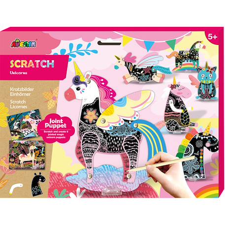 Poupée à gratter articulée - licorne Pink 1 - vertbaudet enfant 