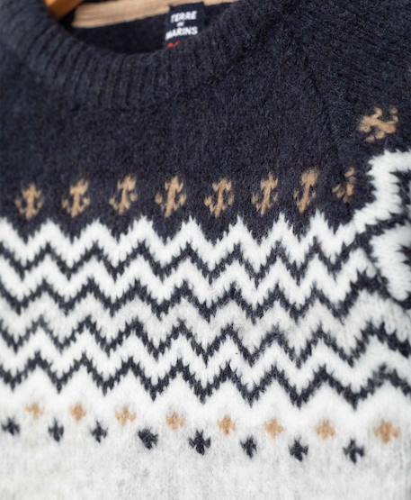 Pull garçon Gris chine 3 - vertbaudet enfant 