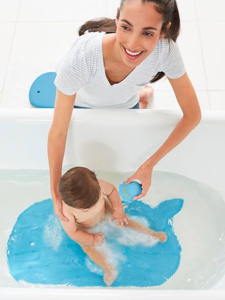 Tapis de bain baleine Moby BLEU+gris 2 - vertbaudet enfant 