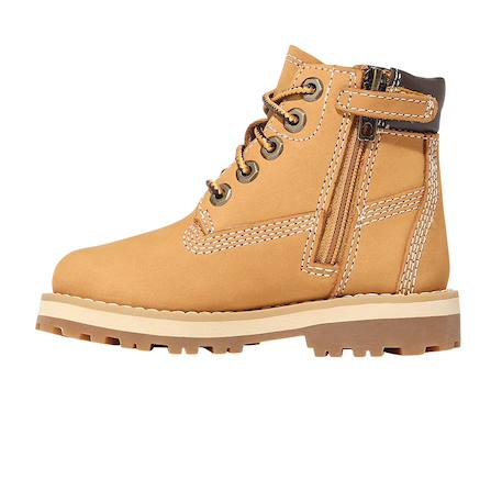 Bottines garçon en cuir Jaune foncé 3 - vertbaudet enfant 