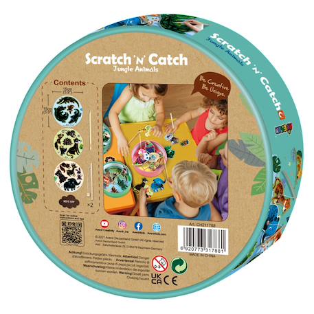 Gratte et pêche - jungle Multicolor 6 - vertbaudet enfant 