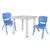 Table enfant avec 2 chaises Bleu et gris 2 - vertbaudet enfant 