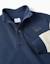 Sweat en coton peigné avec col montant et broderie Bleu foncé 3 - vertbaudet enfant 