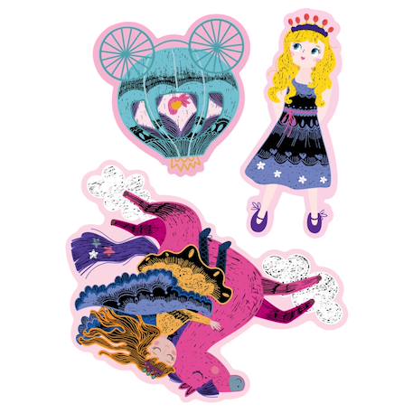 Cartes cadeaux - princesses Multicolor 4 - vertbaudet enfant 