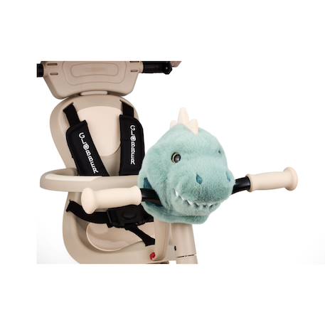 Tête peluche pour guidon de trottinette ou tricycle Blanc+Vert sauge 6 - vertbaudet enfant 