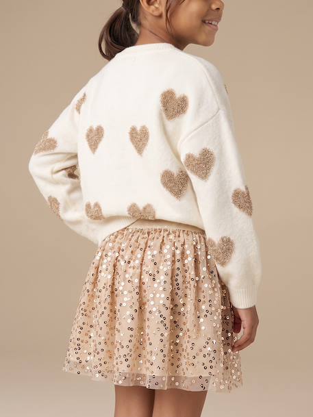 Jupe fille à sequins doré 7 - vertbaudet enfant 