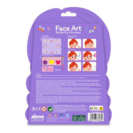 Art de visage - princesse des papillons Multicolor 6 - vertbaudet enfant 