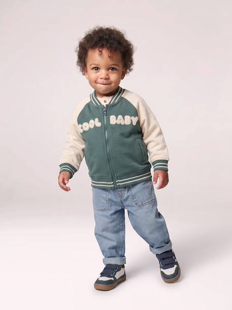 Teddy zippé bébé garçon vert émeraude 9 - vertbaudet enfant 