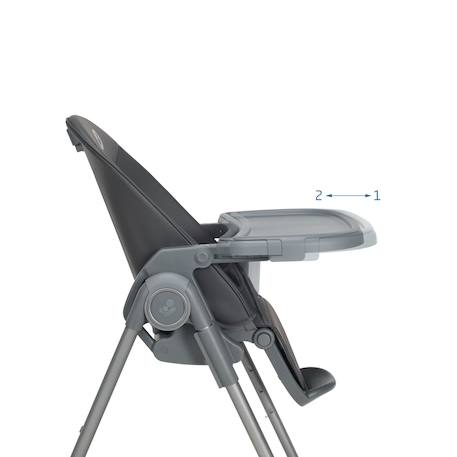 Chaise haute bébé évolutive ava2 Elegance graphite 5 - vertbaudet enfant 