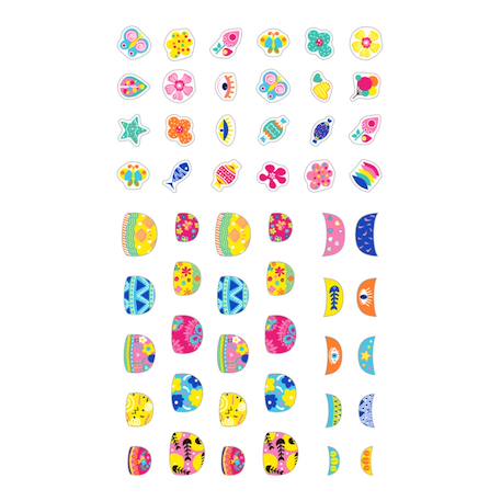 Autocollants pour ongles - fleur Multicolor 2 - vertbaudet enfant 