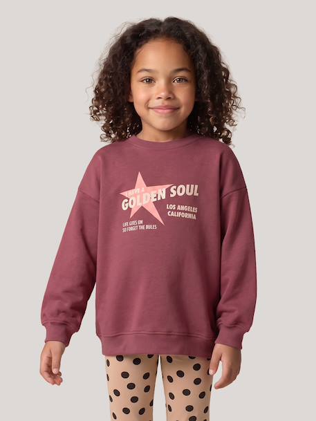 Ensemble sweat et legging fille violine 1 - vertbaudet enfant 