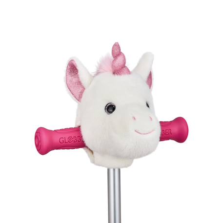 Tête peluche pour guidon de trottinette ou tricycle Blanc+Vert sauge 1 - vertbaudet enfant 