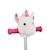 Tête peluche pour guidon de trottinette ou tricycle Blanc+Vert sauge 1 - vertbaudet enfant 