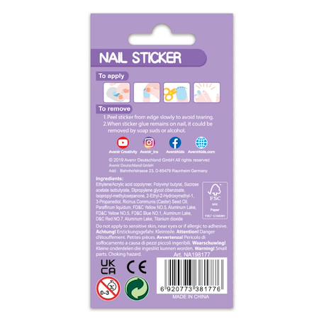Autocollants pour ongles - fleur Multicolor 3 - vertbaudet enfant 