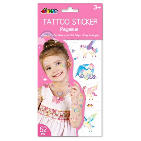Autocollants tatouages - pégase Multicolor 1 - vertbaudet enfant 