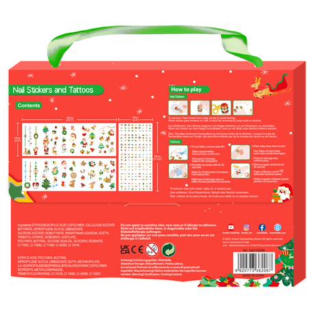 Autocollants pour ongles et tatouages - noël Multicolor 5 - vertbaudet enfant 