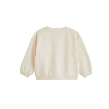 Sweat en molleton marguerite Ecru 3 - vertbaudet enfant 