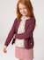 Gilet fille maille fine BASICS anthracite+beige chiné+bleu grisé+bois de rose+marine+prune+vanille+vert émeraude 31 - vertbaudet enfant 