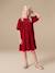 Robe enfant fille velours rouge 2 - vertbaudet enfant 