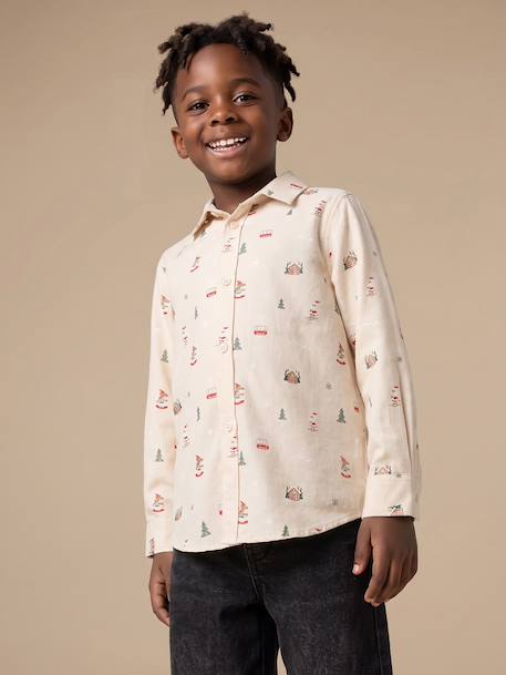 Chemise enfant garçon écru 2 - vertbaudet enfant 