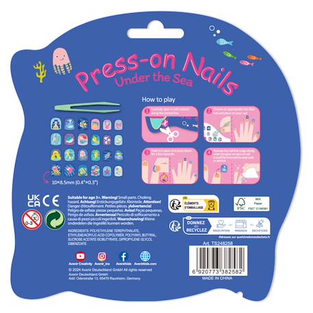 Autocollants pour ongles - sous la mer Multicolor 5 - vertbaudet enfant 